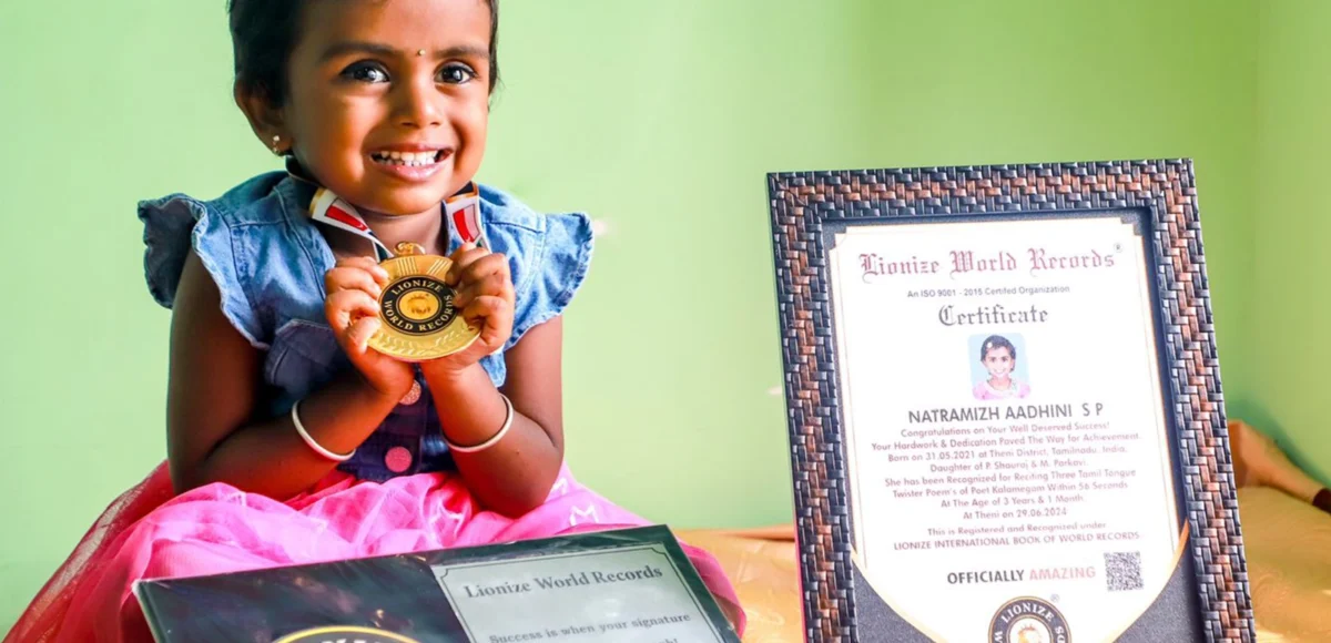 A Rising Star From Theni: Natramizh Aadhini S P’s Incredible Feat at Just 3 Years Old