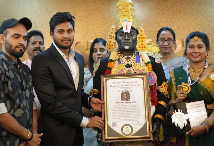 Makeup Artists S. Brindha and Priyanka Arumugam-World Record India Achievement
