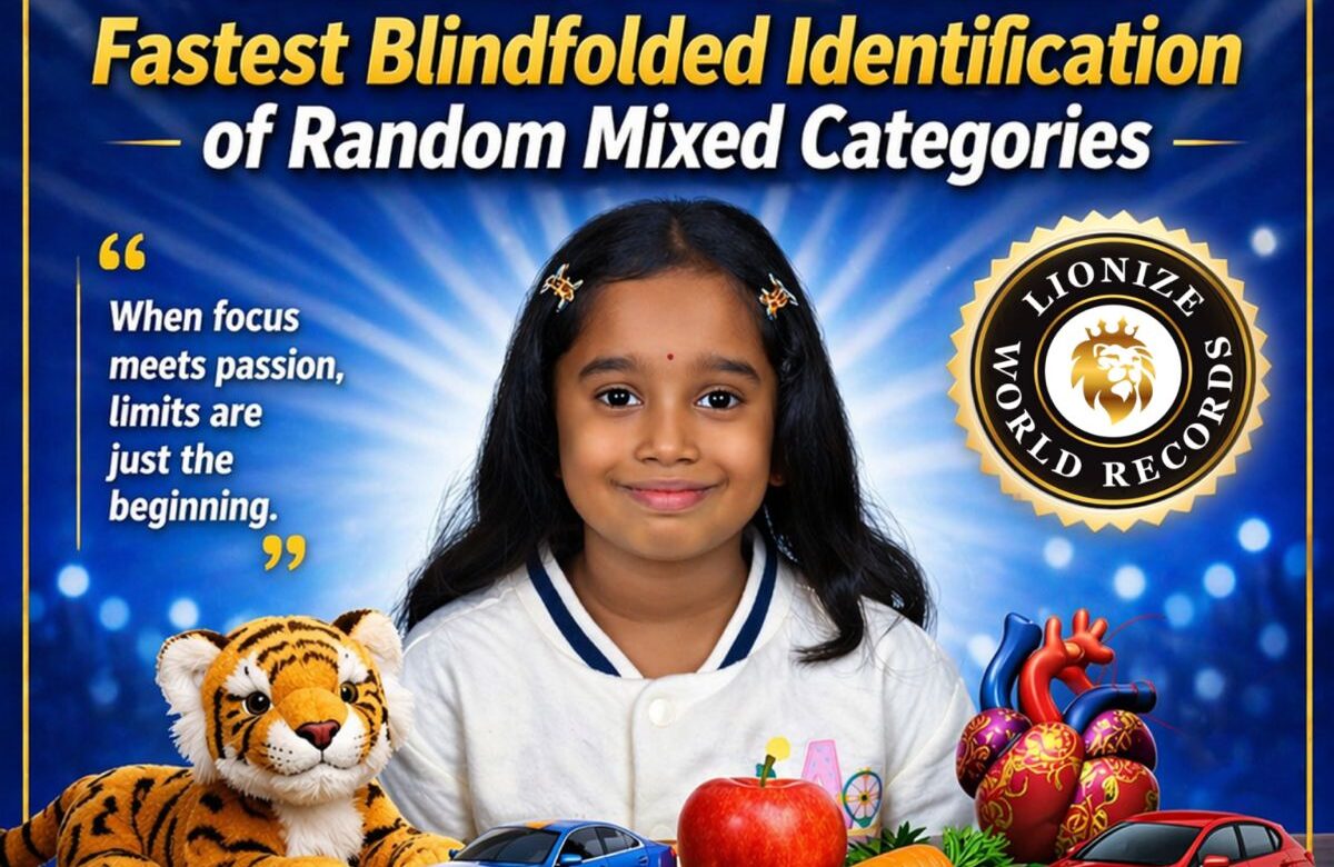 Blindfold Flash Card World Record by 7-Year-Old in India