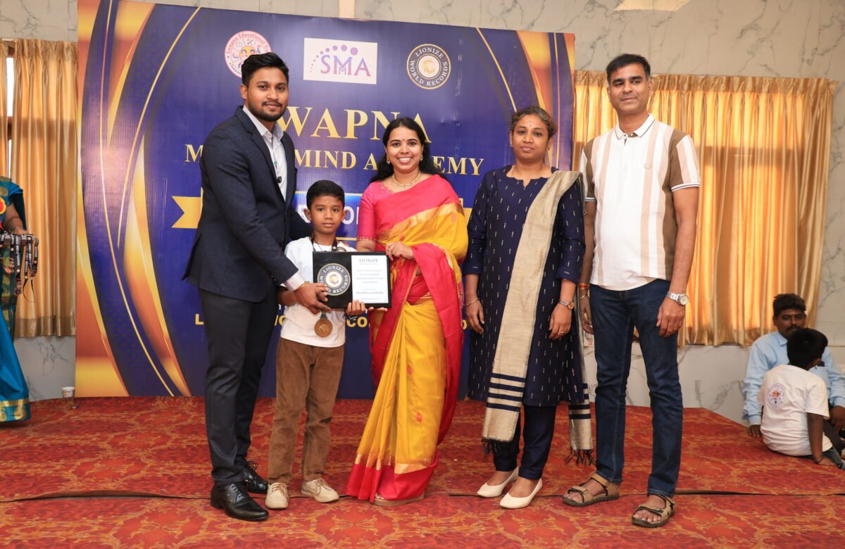Identifying and Connecting a Dot-to-Dot Drawing While Blindfolded in 1 Minute 47.94 Seconds – M. Lithika Sets a Lionize World Record  Published: July 30, 2026