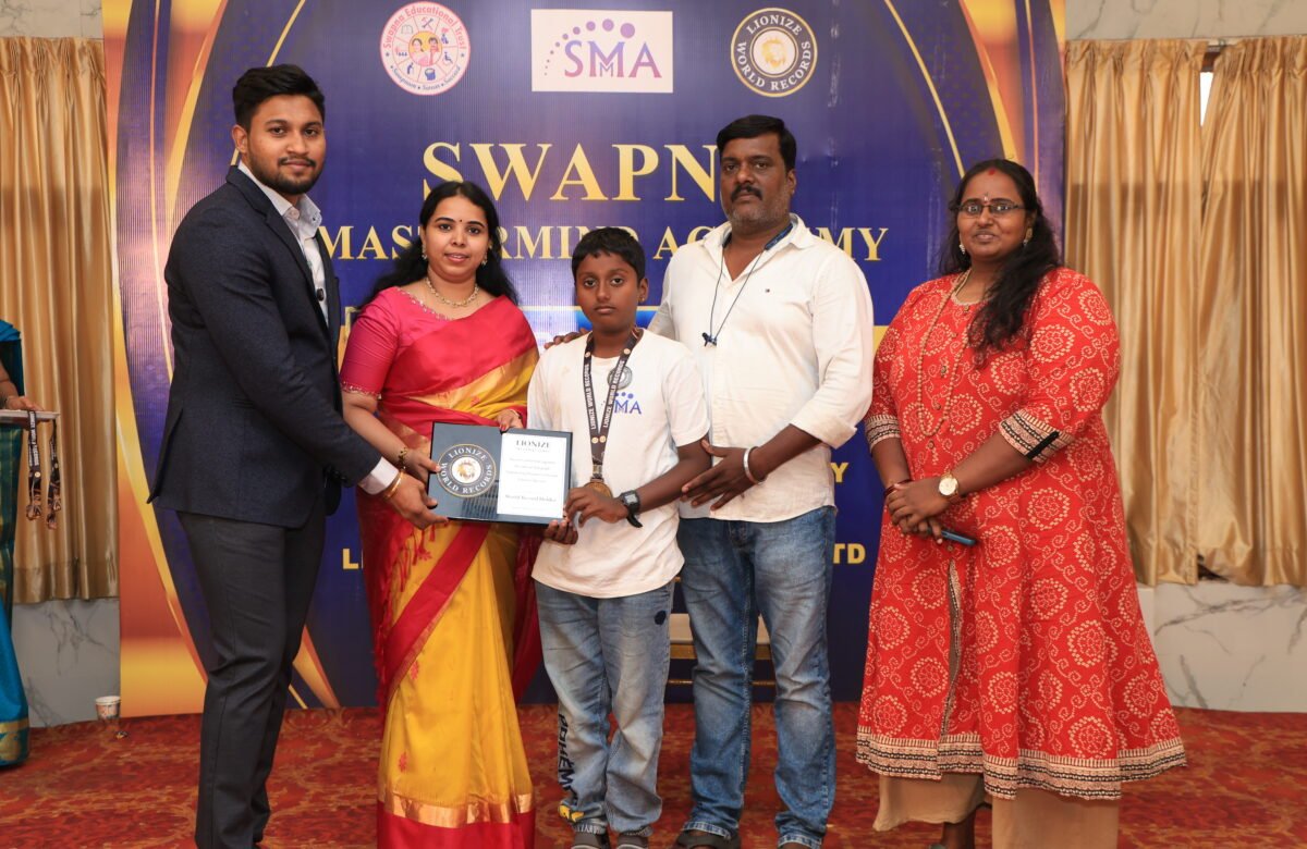Fastest Identifying 45 Different Country Flags on Flash Cards While Blindfolded in 33.35 Seconds – G. J. Shiva Dharshan Sets a Lionize World Record  Published: July 30, 2026